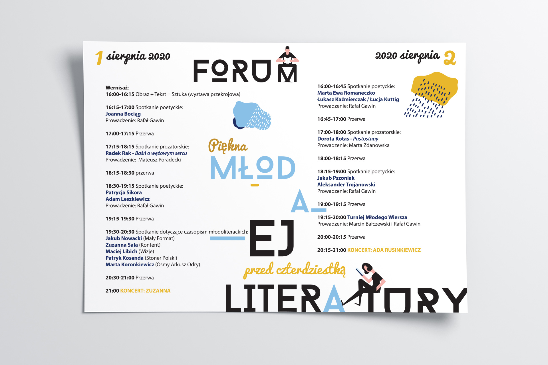 Forum Młodej Literatury program