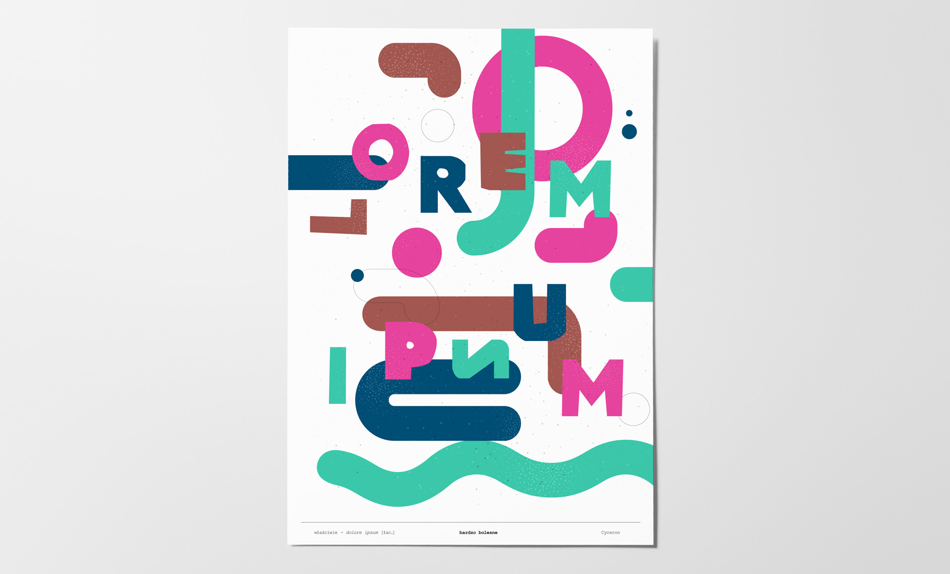 Projekt plakatu Lorem Ipsum 01 2024